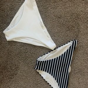 Two bikini bottoms